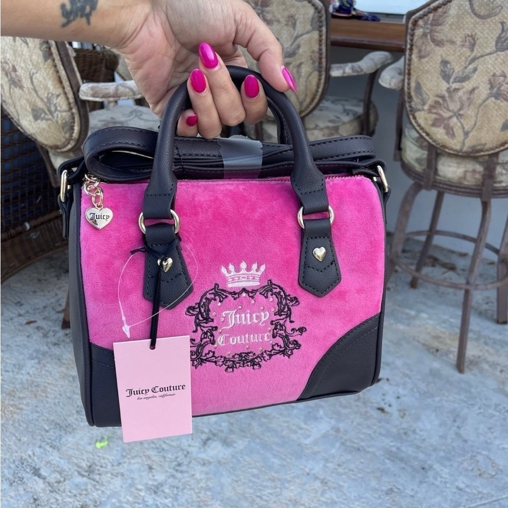 Juicy Couture Heritage Mommy and Me Pink Satchel Set NWT